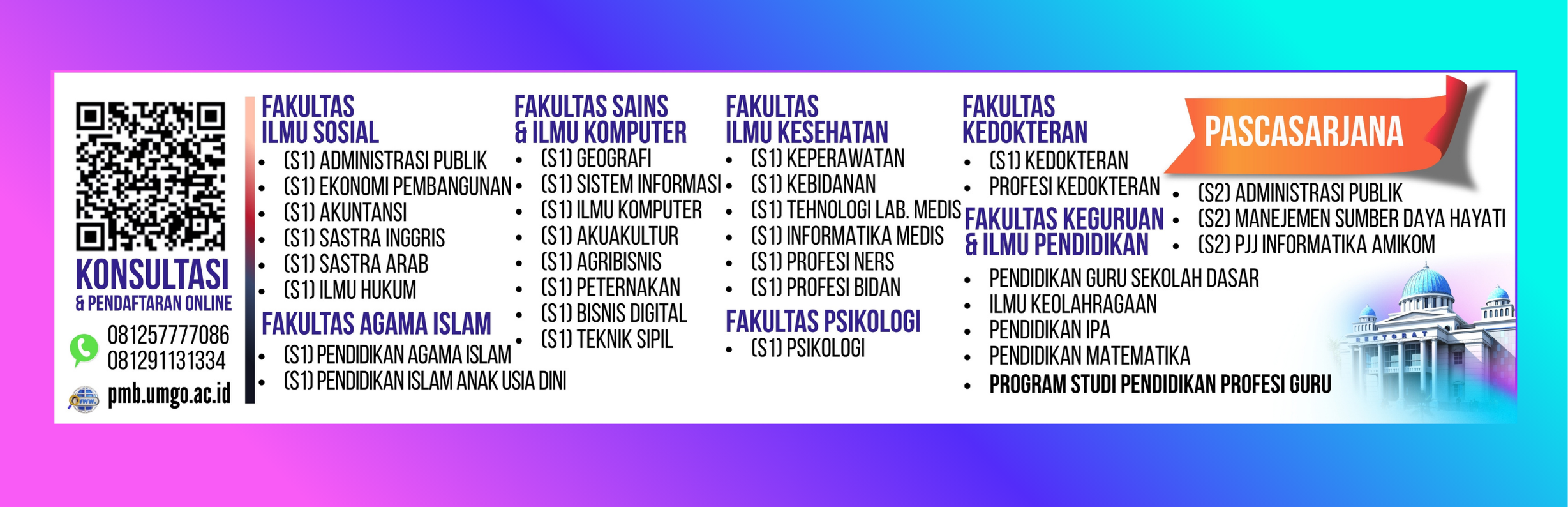 Penerimaan Mahasiswa Baru sudah dibuka